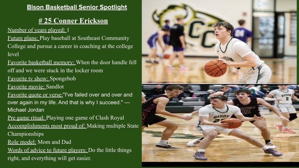CC Bison Basketball tweet media