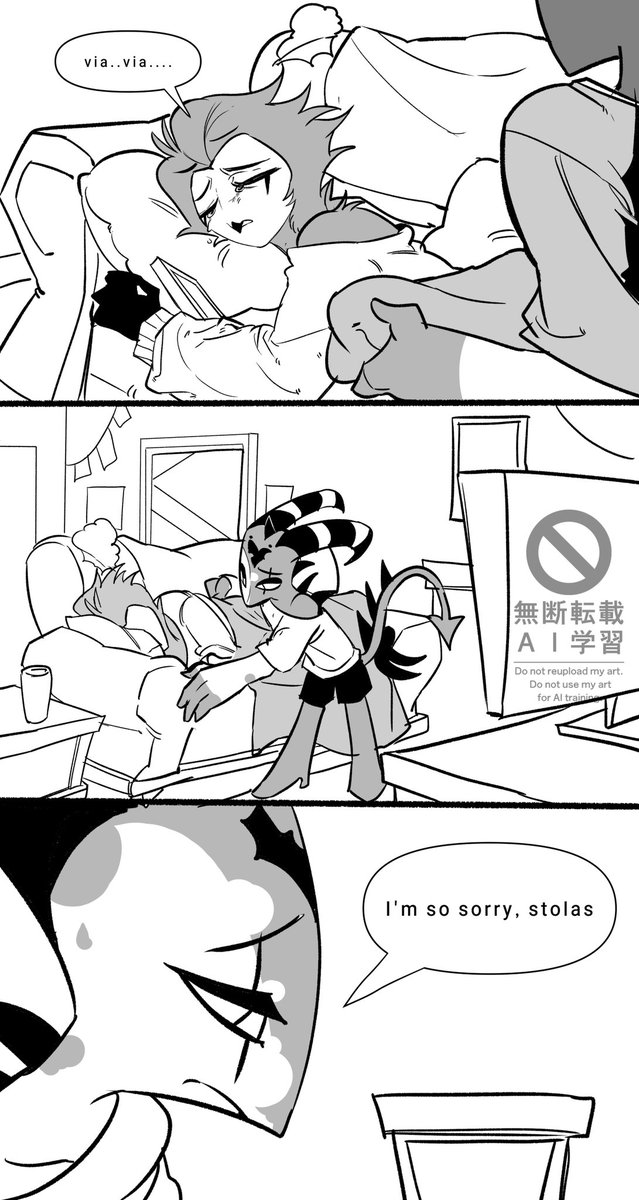 gansick_'s tweet photo. #HelluvaBoss 
#HelluvaBossFanart 
#Stolitz 

"everyone, but you" https://t.co/VgZItZaMlz
