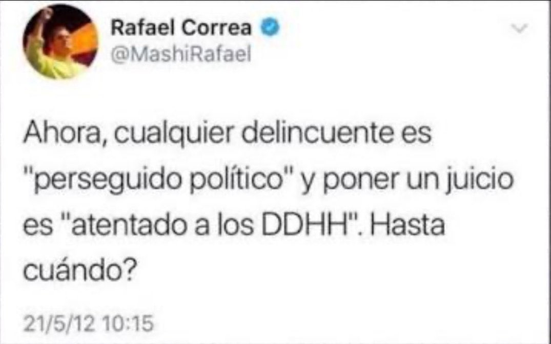 Prohibido olvidar 
<a href="/MashiRafael/">Rafael Correa</a> 
<a href="/MoniPalaciosZ/">Mónica Palacios</a> 
<a href="/RicardoPatinoEC/">Ricardo Patiño</a> 
<a href="/pabelml/">Pabel Muñoz L.</a>