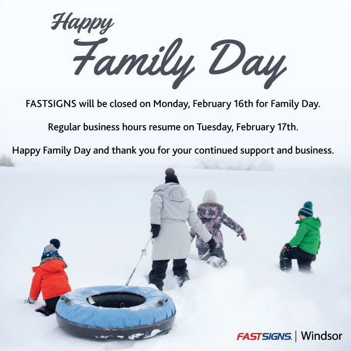 Happy Family Day to Our Wonderful Customers!

we'll be closed on Monday, the 16th, to celebrate Family Day . We can't wait to serve you again when we resume normal operations on Tuesday, the 17th.

Enjoy this day with your family, and thank you for being part of ours!

#FamilyDay
