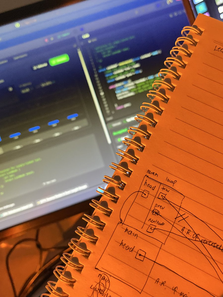 cloudycodess's tweet image. Day 2 on LeetCode || C Programming +DSA

Visualization -&amp;gt; Translation — execute the stack on paper then convert it into code ✨👩‍💻