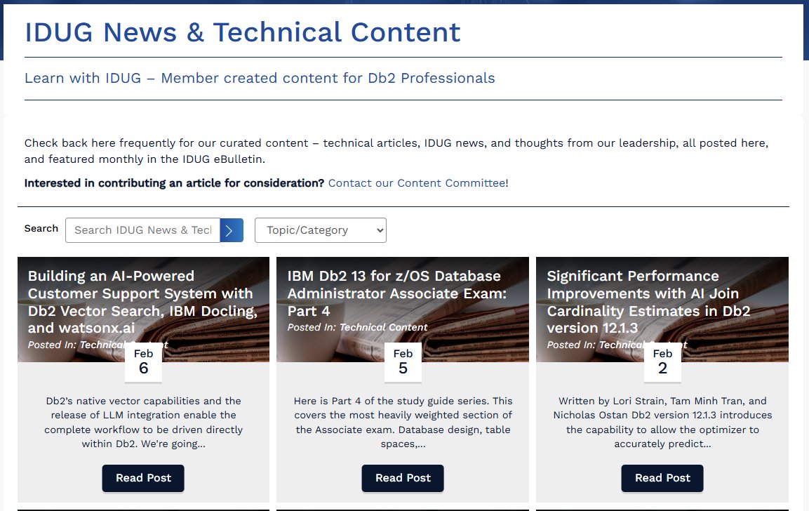 IDUG - The International Db2 Users Group tweet media