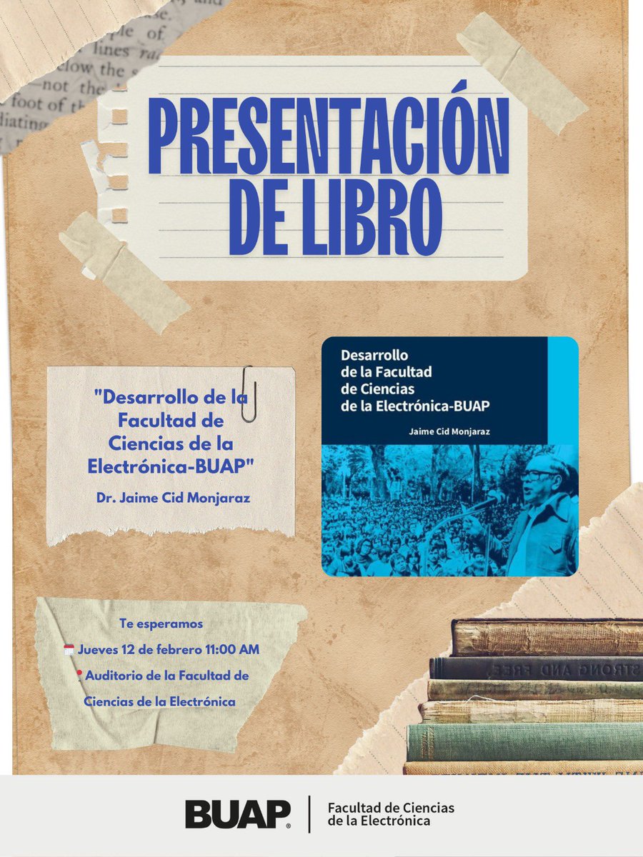 JaimeCidM's tweet photo. Están cordialmente invitados a la charla sobre la publicación de la FCE-BUAP, la Dirección General de Publicaciones de la Universidad llevará libros que estarán para su adquisición. https://t.co/2cDxPgPbbM
