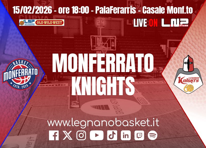 Dopo il turno di stop, i Knights tornano in campo a Casale su parquet dove Legnano non ha mai trovato fortuna.
Nel link la presentazione della gara

legnanobasket.it/news.aspx?id=4…