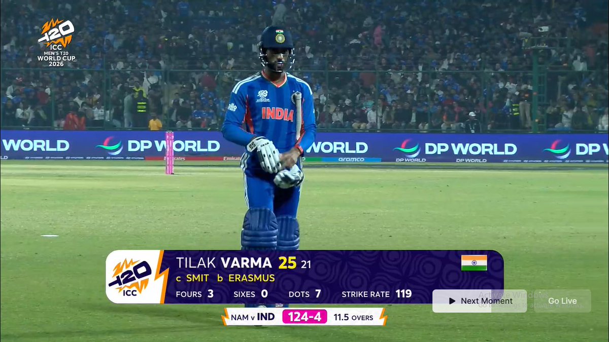 GillTheWill77's tweet photo. I guess the idea of using Tilak Varma as an anchor is not really working for India.

Whenever he tries to control the game and play the steady role, it doesn’t look natural to him. We’ve seen the same with Mumbai Indians, when he plays freely, he looks dangerous. But when he slows down to hold the innings, he often struggles to finish the job.

Apart from that one big knock in the Asia Cup final against Pakistan, there haven’t been many innings where he truly owned the anchor role.

Tilak is at his best when he attacks, not when he calculates. Maybe India should let him play his natural game instead of forcing him into a traditional anchor role.