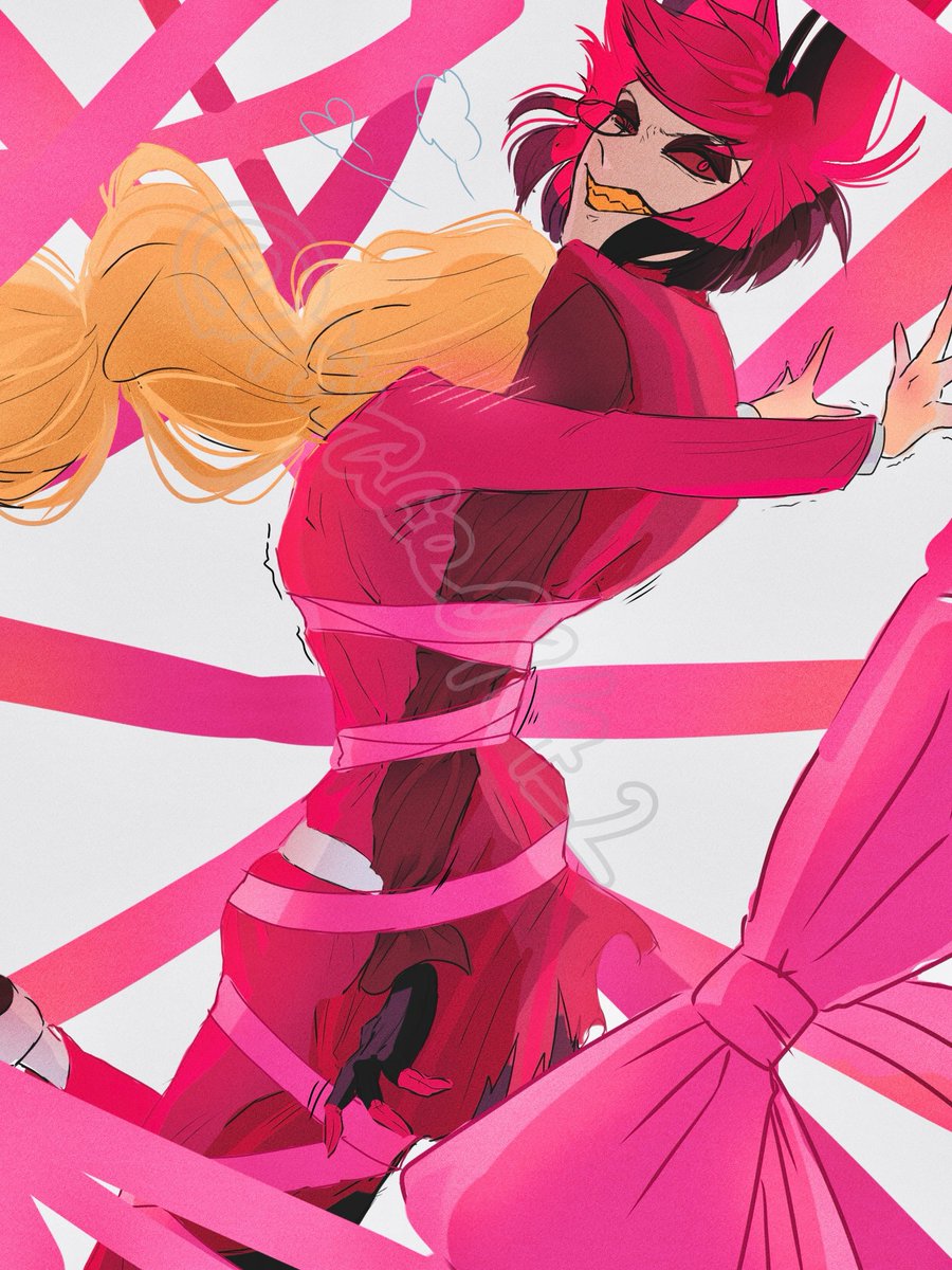 🦌🌈は可愛いのでリボンぐるぐる巻きの刑 #charlastor  #chalastor