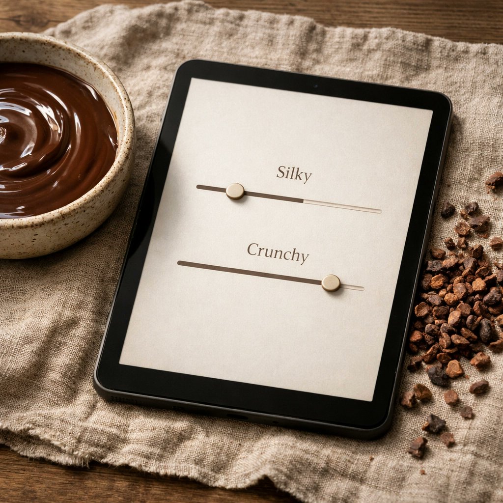 CocoaCraft's tweet image. Silky smooth or crunchy snap? 🍫 2026 is all about texture. Play with our interactive recipe builder to craft a bar that’s uniquely yours. Create your account and start your artisan journey today!

#ChocolateTrends2026 #ArtisanChocolate #TexturePlay