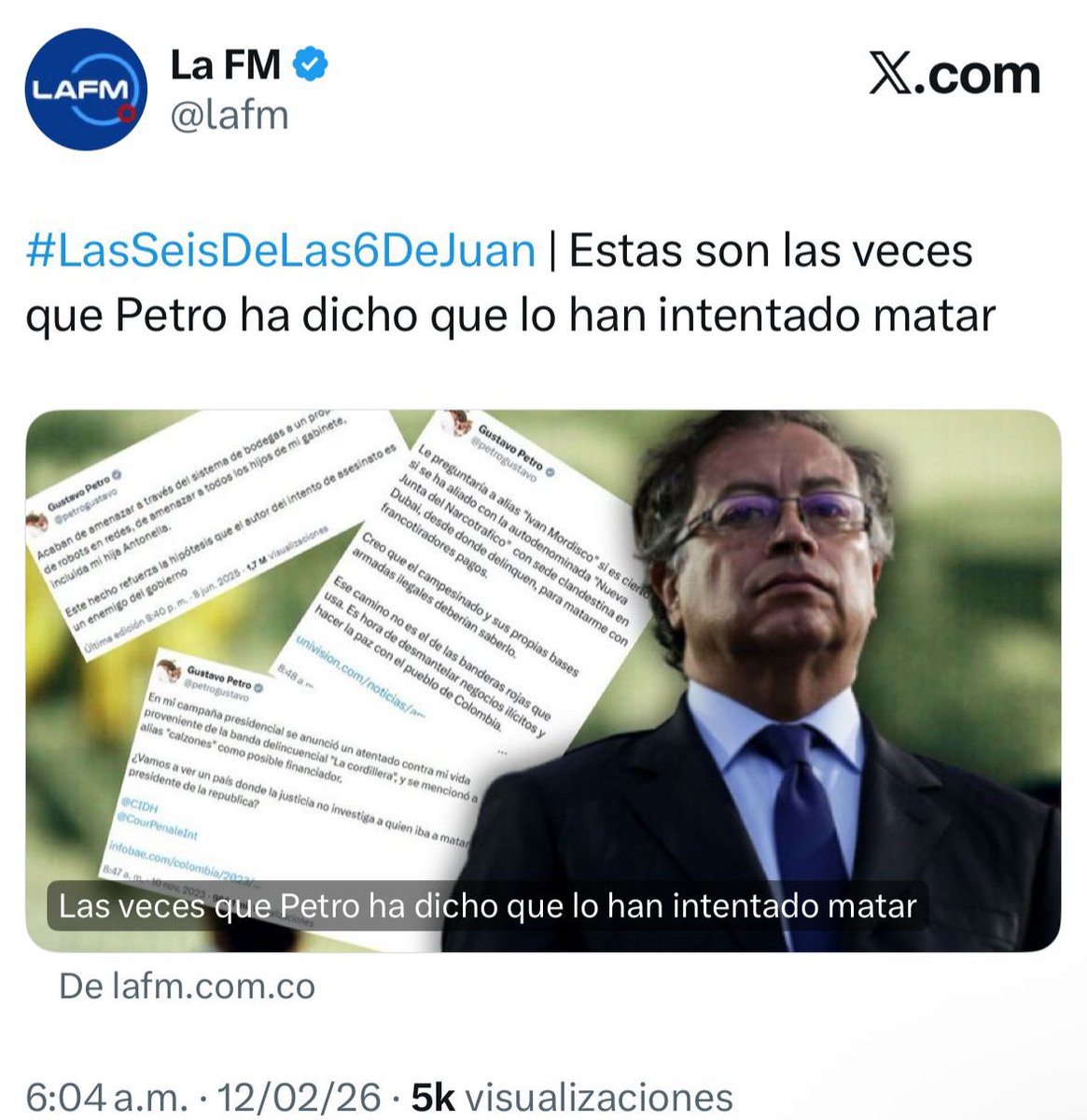 Cada vez que se “pierde” por horas para llegar a cumplir su agenda tiene un episodio de amenaza en su contra.