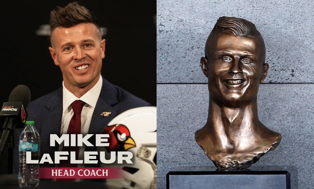 The Arizona Cardinals just hired Cristiano Ronaldo’s statue as their next head coach