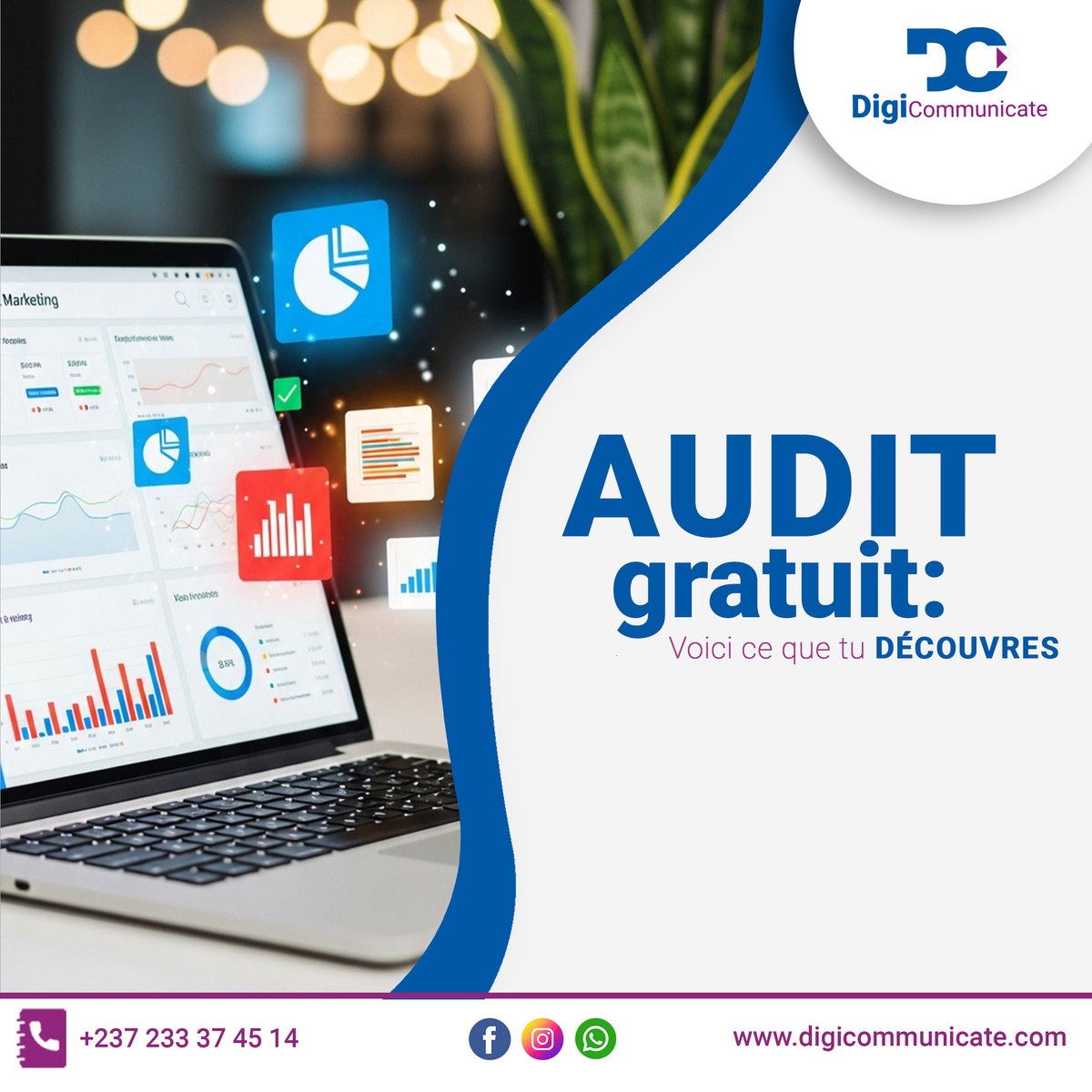 digicommunicate's tweet photo. 𝐀𝐮𝐝𝐢𝐭 𝐠𝐫𝐚𝐭𝐮𝐢𝐭 👀
Tu es bon, mais personne ne te remarque en ligne.
👉 L’audit révèle exactement ce qui bloque tes ventes.
#AuditDigital #MarketingDigital #Entrepreneurs https://t.co/yDrY0ExnaP