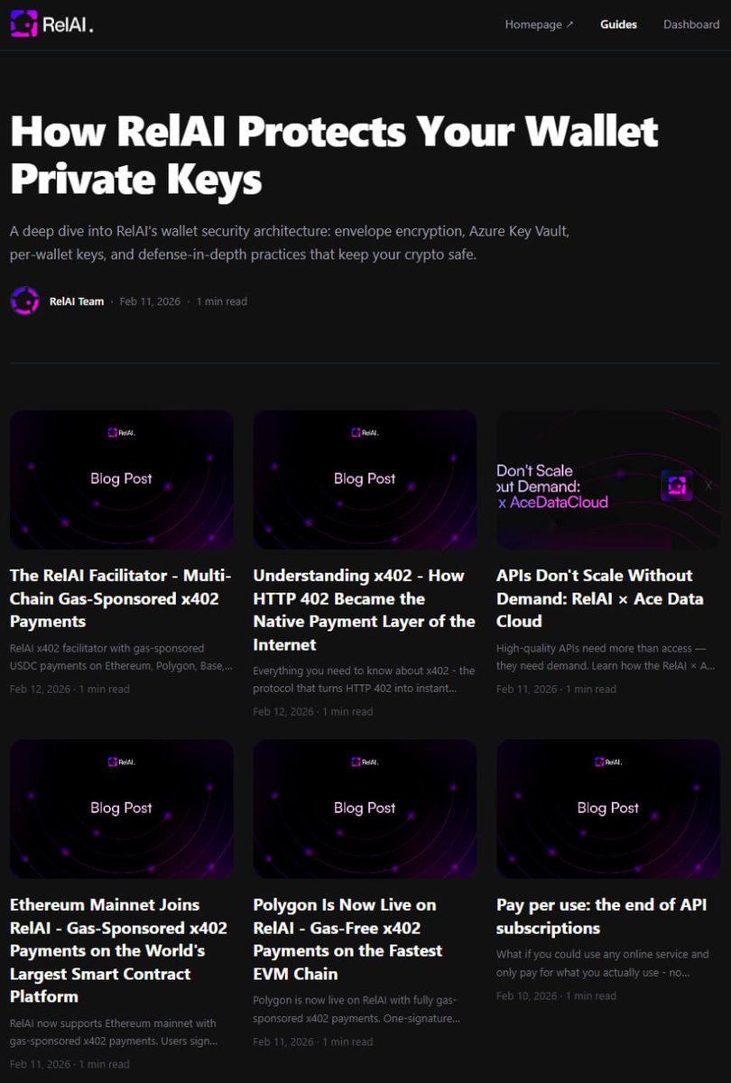 RelAI Blog is live!

We've added a blog section on our website and uploaded articles on our previously announced features. 

Those who'd like to learn more about RelAI will like this section a lot! 

Take a look here:

relai.fi/blog