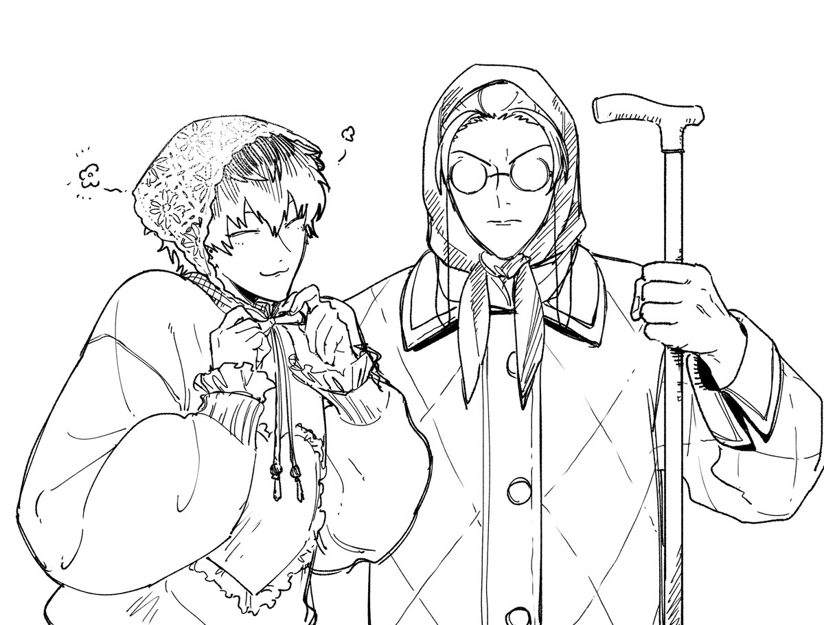 ip__________qi's tweet photo. おしゃれバブーシュカとガチбабушка… https://t.co/2HzAqyw40M