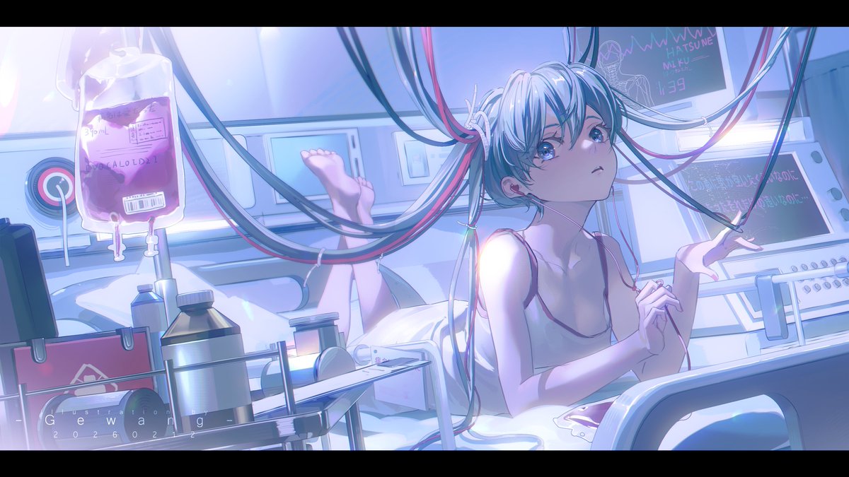 #初音ミクイラスト #初音ミク 画了梦核miku