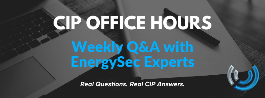 Got CIP questions? 🚨 Join us for CIP Office Hours today!

Open to EnergySec Members and all NERC CIP course participants.

🕐 1:00–2:00 PM Pacific Time

Link to join is our our NERC CIP Focus Sharepoint Page: energysec.sharepoint.com/sites/NERCCIPF…

Real Questions. Real CIP Answers.