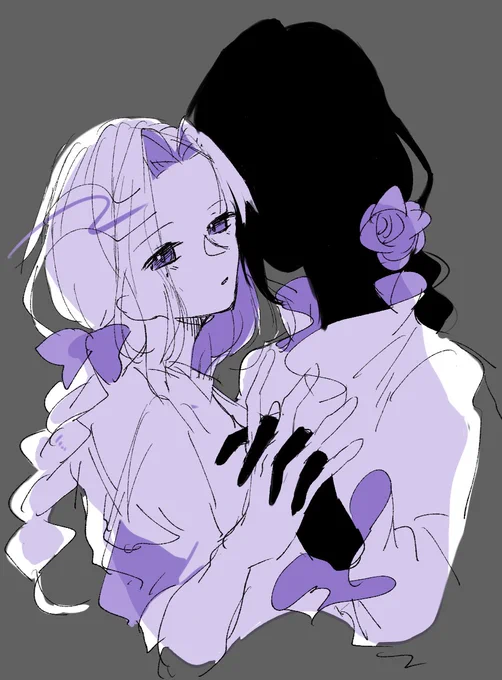 これは4年前くらいに描いてたマリロズ (捏造衣装ある)