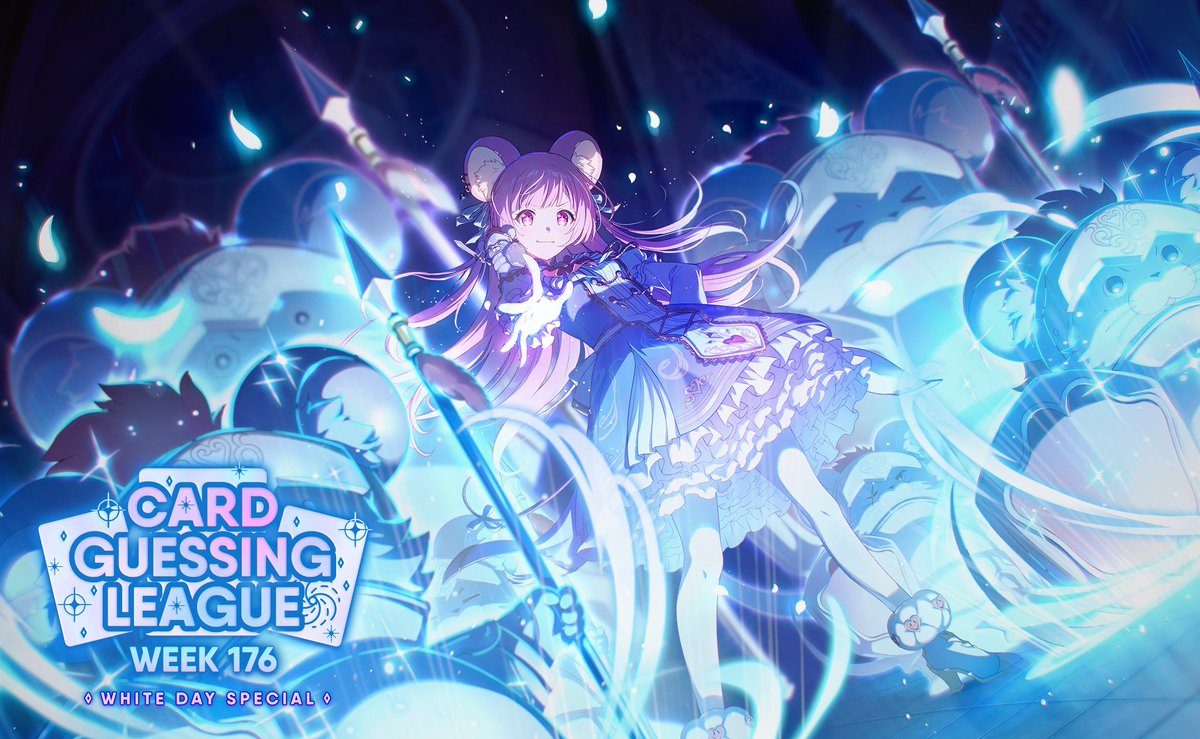prskcgl's tweet photo. The White Day Special - Week 176 of Card Guessing League will be held on 14/03 (Sat)  

Starter League: 8pm JST 
Main League: 10pm JST 

It's Emu Week!! Summon your hidden guessing powers! 🐭🔮 https://t.co/cMTv2LHOl7
