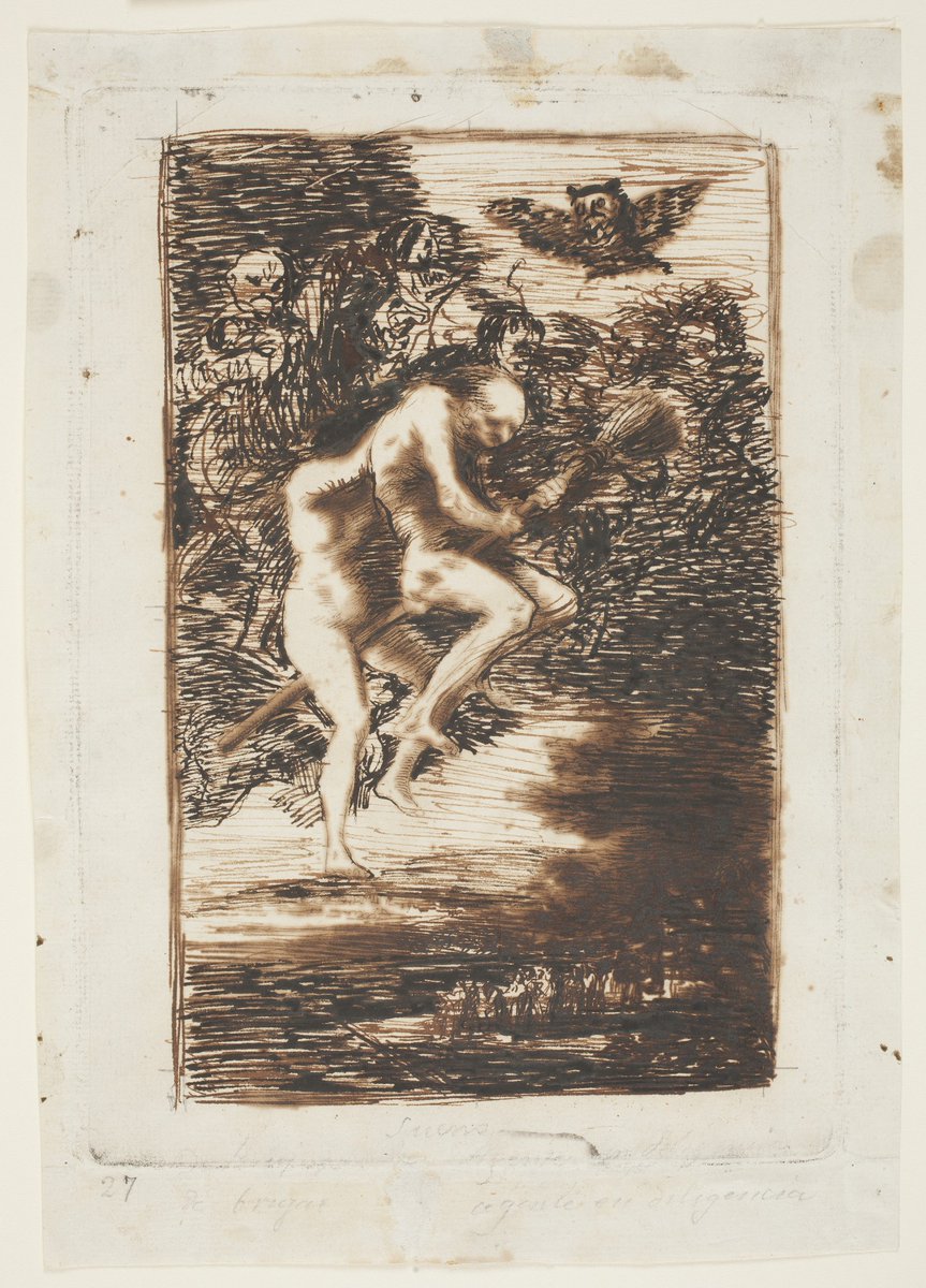 Sueño 4. Sueño De Brujas. Agente en diligencia  
By Francisco Goya  
#art #drawing