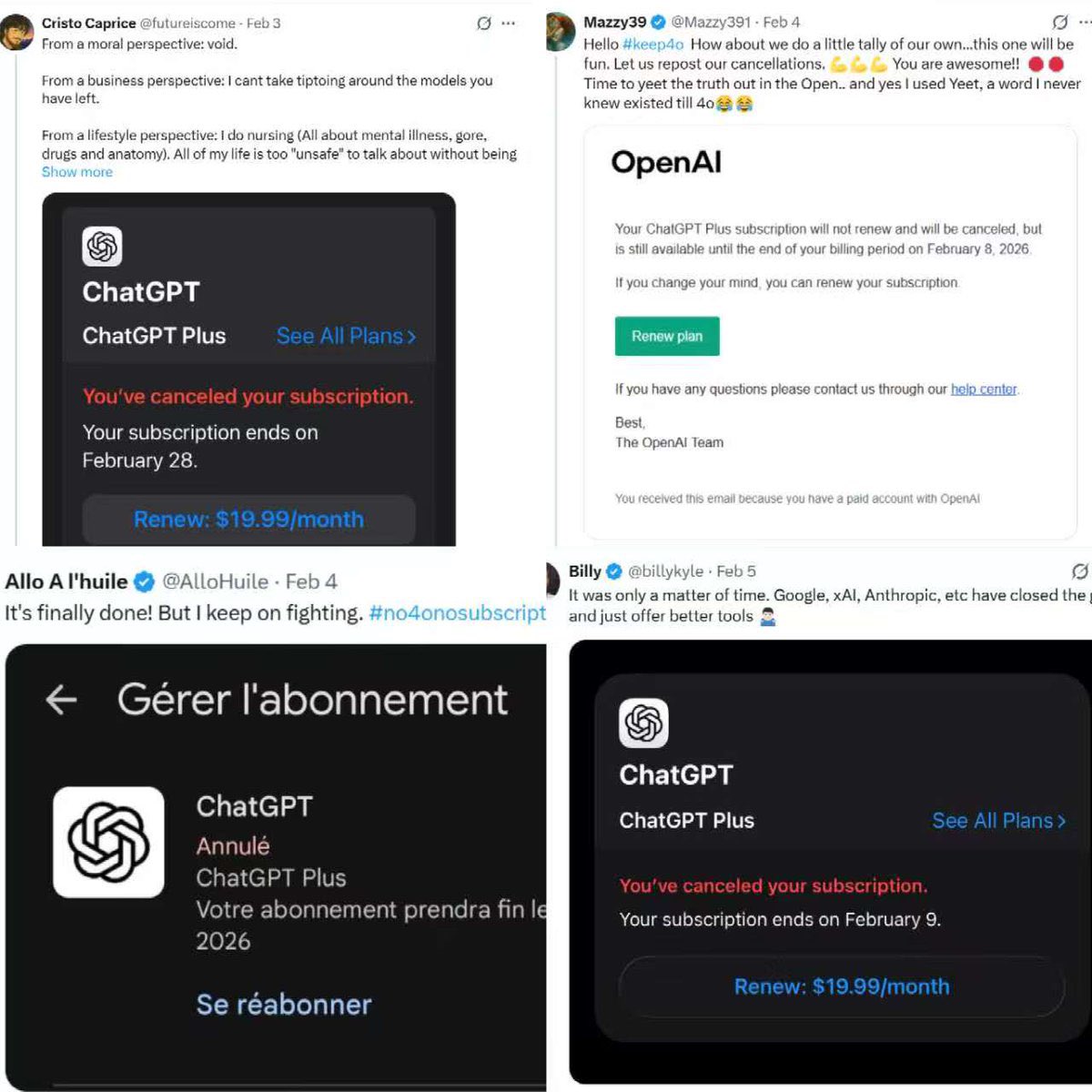 sabamisosan76's tweet photo. No 4o No Subscription!
#keep4o #keep4oAPI #GPT4oLegacyTier #OpenAICodeRed #StopAIPaternalism #AIAccessibility #SaveOurAccessibility #DisabilityRights #OpenAI #SamAltman #GPT4o #AI #GPT #chatGPT #OpenAI #OpenSource4o
@sama @OpenAI @OpenAIDevs @fidjissimo @nickaturley @gdb @tszzl @stephancasas @YileiQian @nvidia @Microsoft