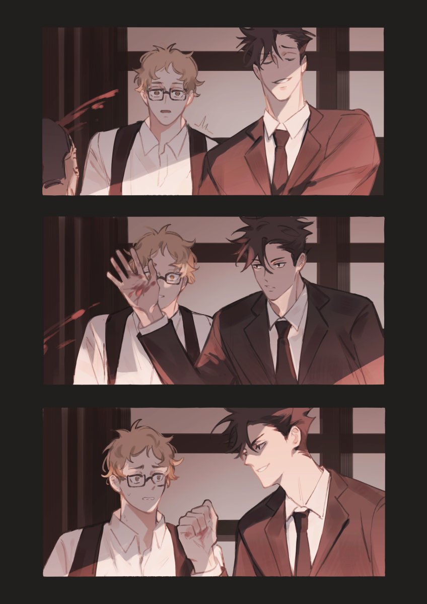 krtsk x karaiko au #kurotsuki #クロ月