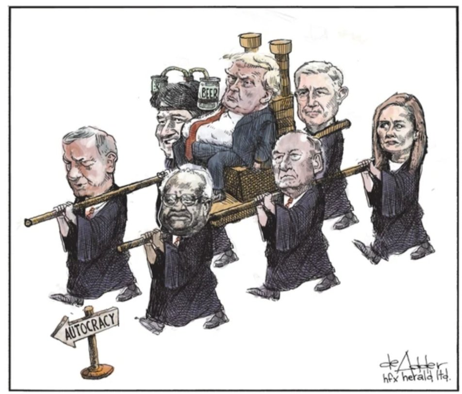 The foundational integrity of any nation depends on an uncompromosed Supreme Court. The current situation in America scares the hell out of me..