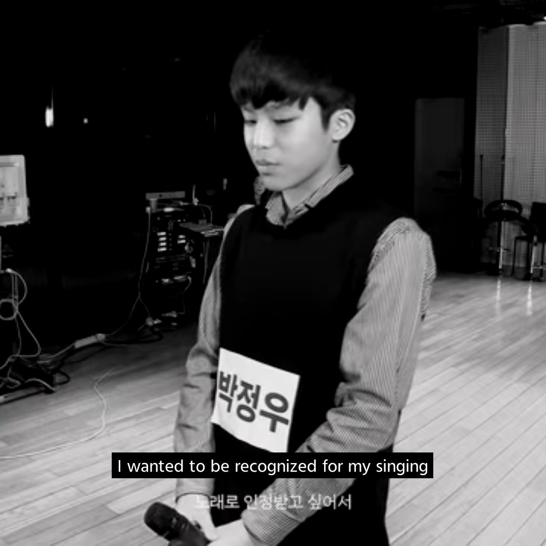 pjwvisuals's tweet photo. while most artists in YG were inspired by their sunbaes and dreamed of following in their footsteps, jeongwoo joined simply because he wanted to be recognized for his singing 🥺🤍 https://t.co/tRHiBdBRnW