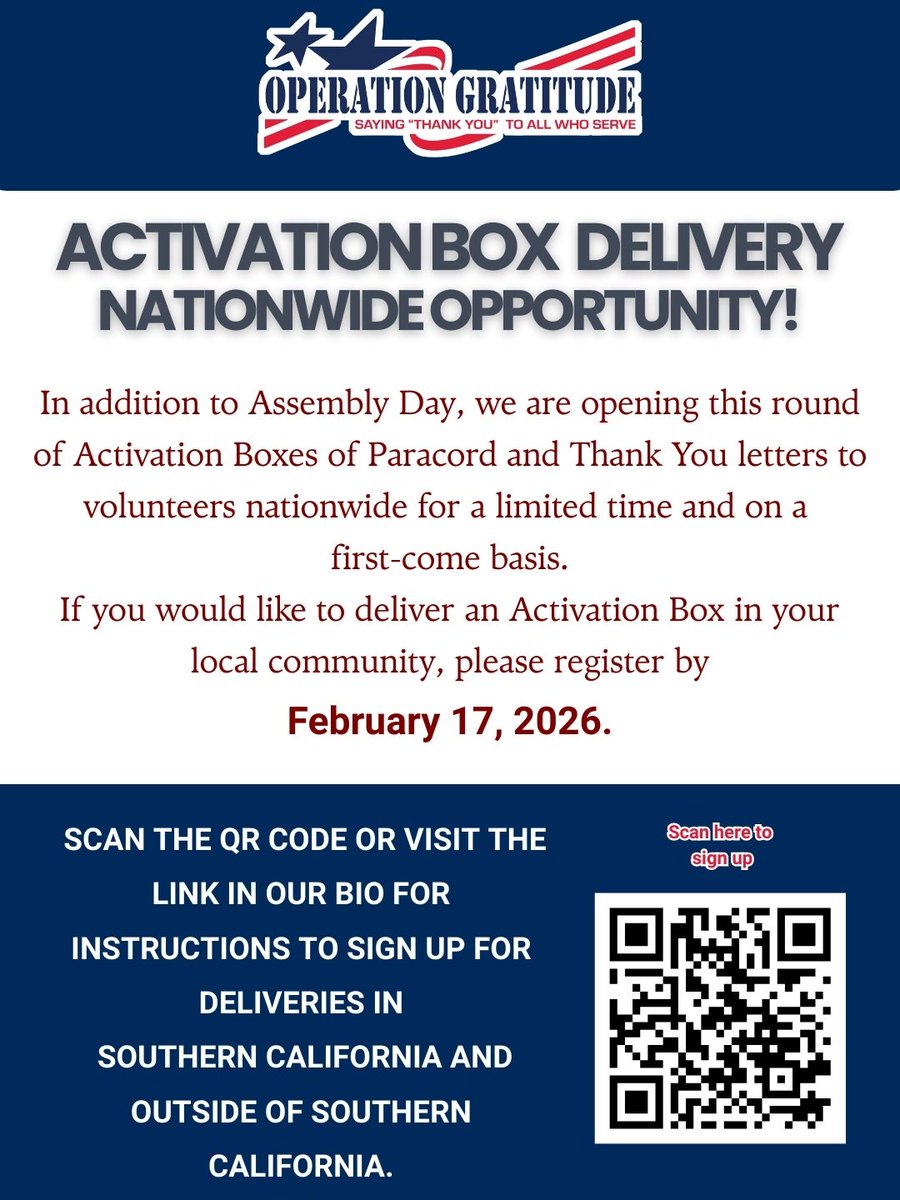 Operation Gratitude tweet media