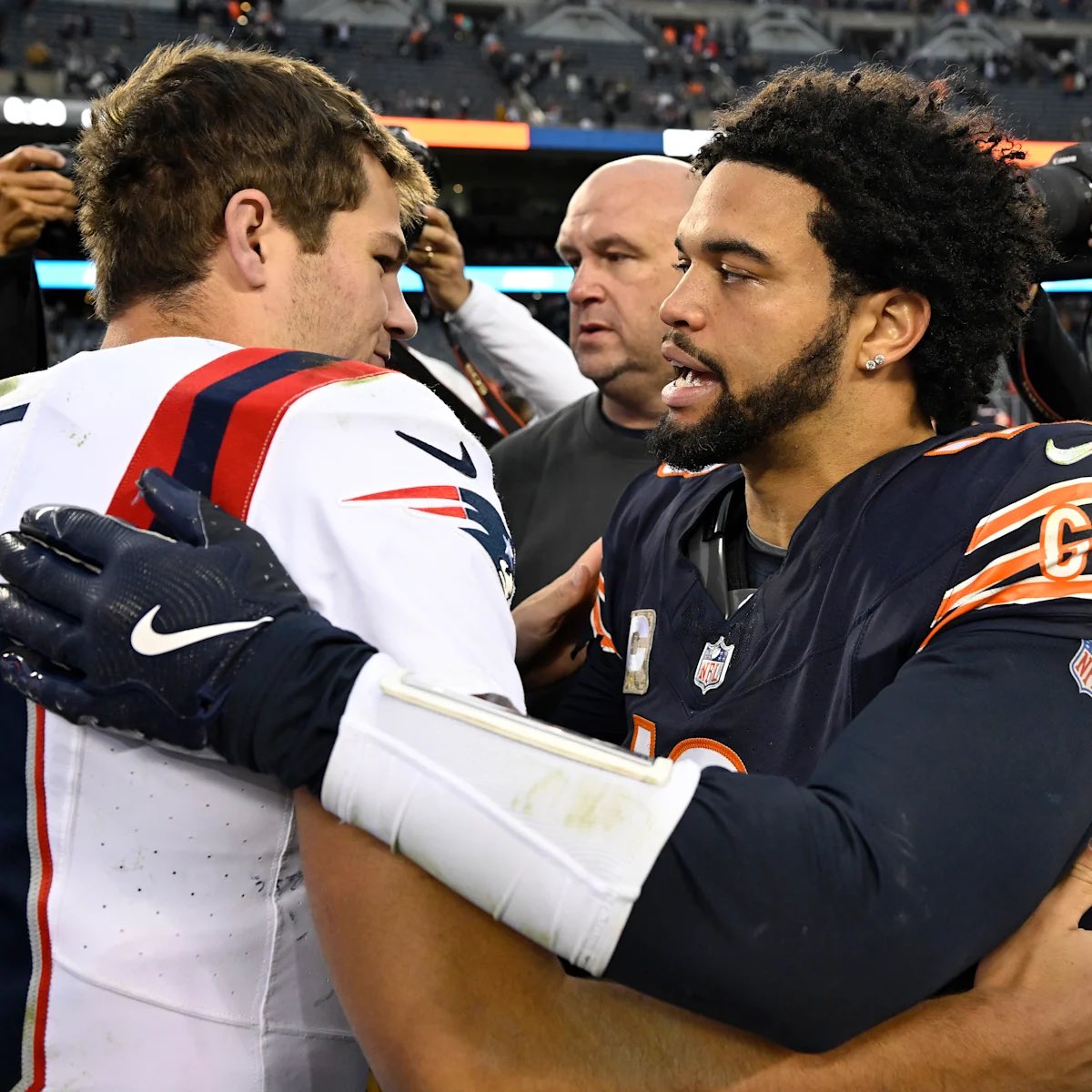 Touchdown Passes vs Teams Over .500

• Caleb Williams: 15
• Bo Nix: 9
• Jayden Daniels: 7
• Michael Penix: 5
• JJ McCarthy: 5
• Drake Maye: 2

Drake Maye is the only one to receive MVP votes.