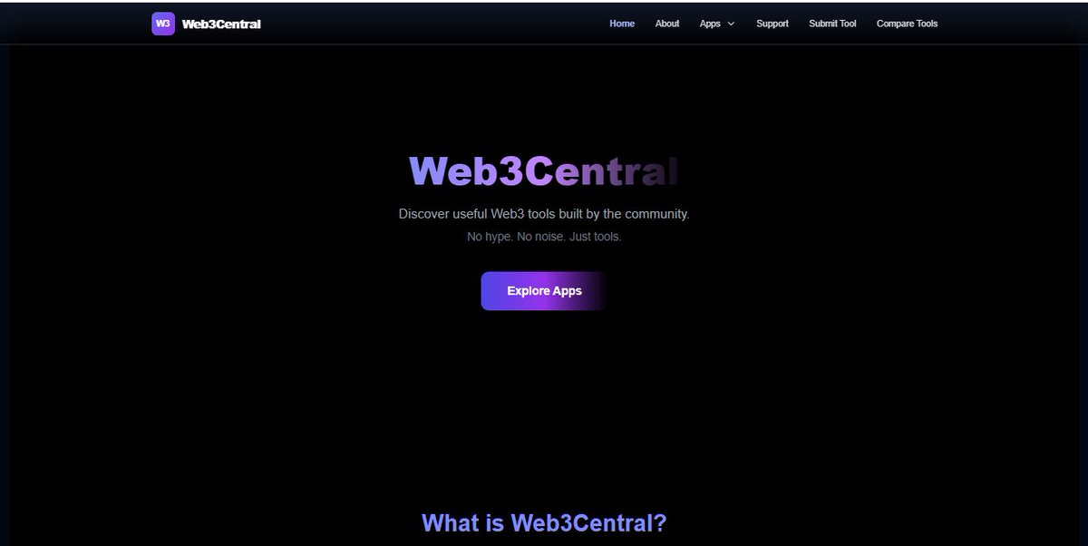 ExpatQ3's tweet photo. Web3central is a tool aggregator where you can access top web3 tools and protocols.

Neatly curated and organized without the need to start juggling around.

visit:https://t.co/dOKx0JWgc8 https://t.co/j57mD1H5z1