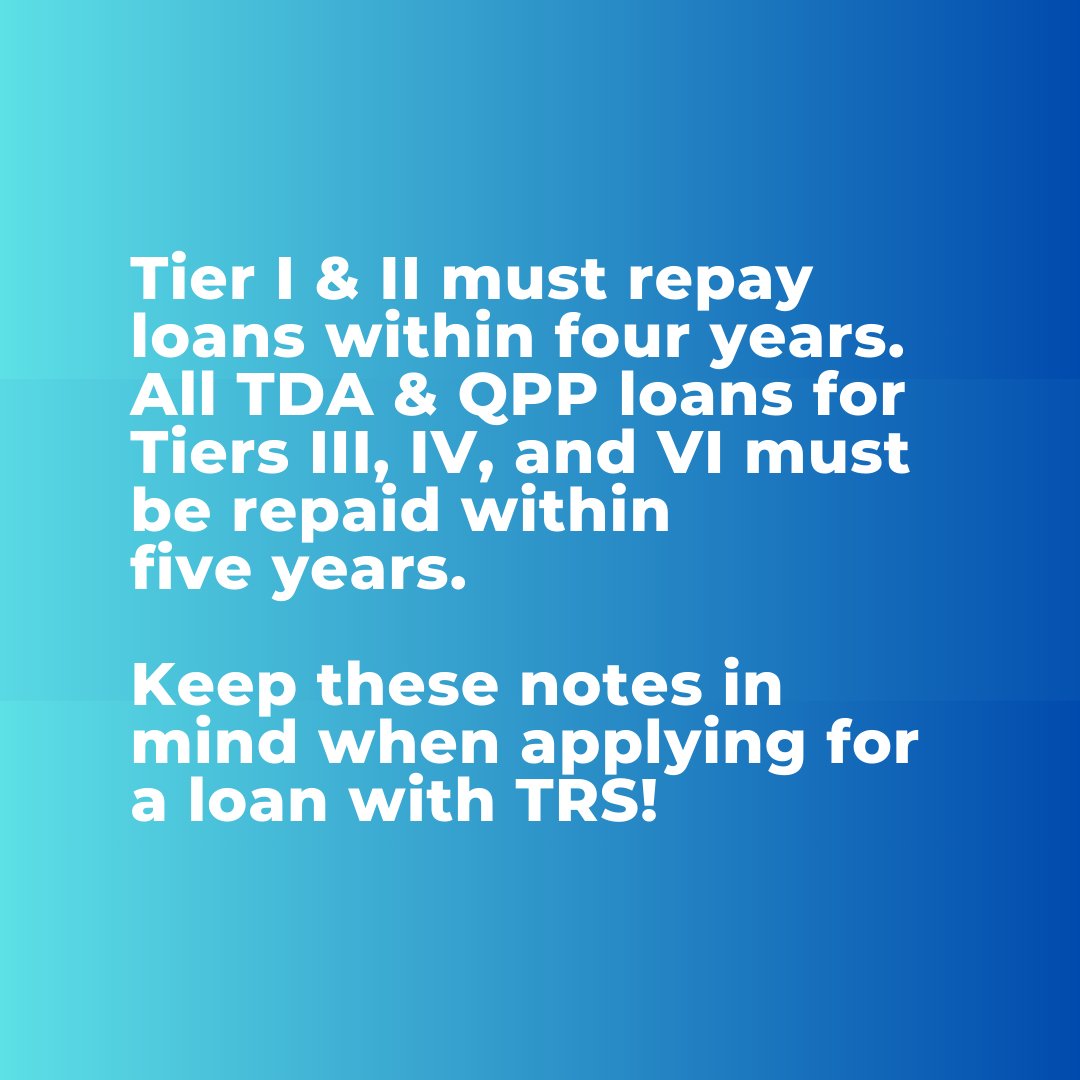 TRS members that are considering loans, take note by swiping through! Learn more by visiting trsnyc.org/memberportal/P… and scrolling down to "Loans."