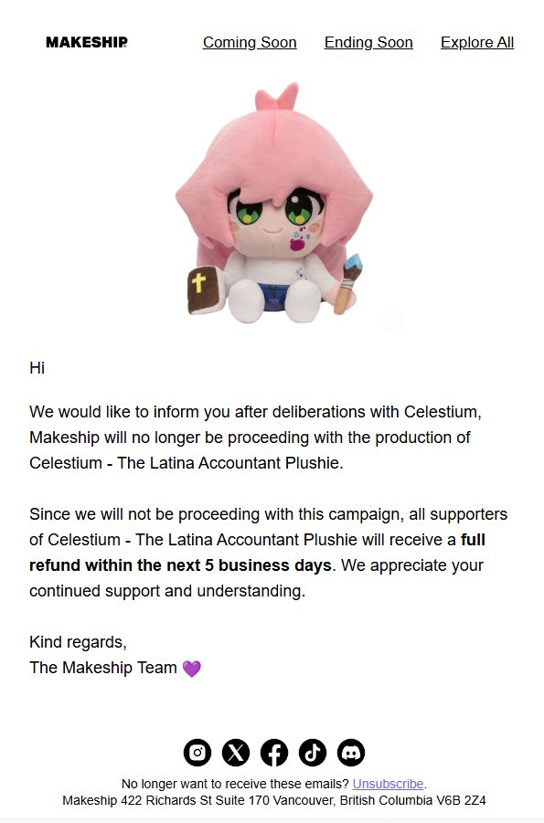 Celestium has been nothing but kind to me, my heart hurts for her. A successful plushie campaign is a huge bucket list item for many vtubers. She has been kind even though Celestium has been nothing but kind to me, my heart hurts for her. A successful plushie campaign is a huge bucket list item for many vtubers. She has been kind even though