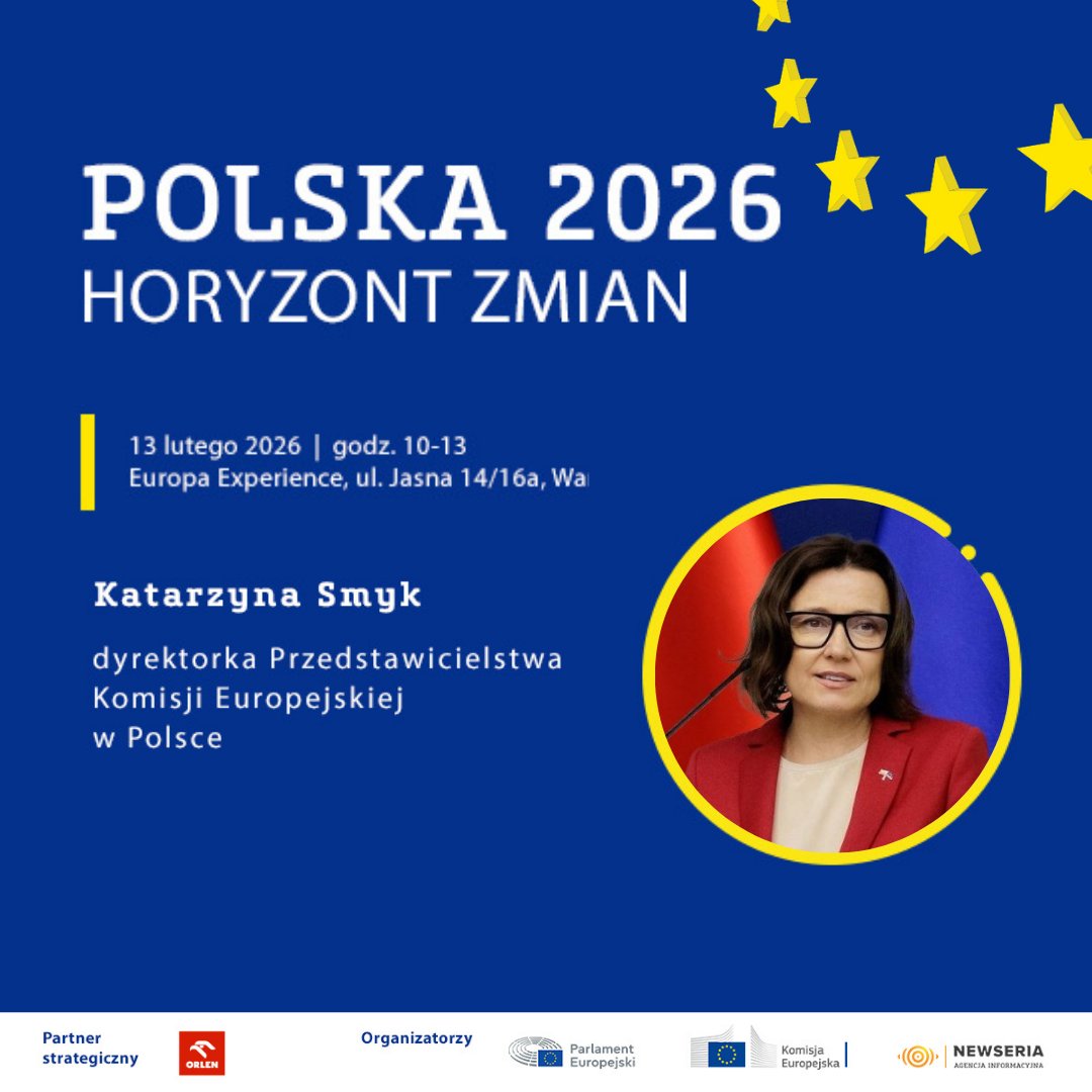 EUinPL's tweet photo. Jak zmieni się europejski przemysł? Co przyniesie AI na rynku pracy?
🔴 Rozpoczynamy debatę #Polska2026!
Dyrektorka KE w Polsce @KatarzynaSmykEU otwiera wydarzenie z Dyrektorem @Europarl_PL - @naturski .
▶️Oglądaj na YouTube https://t.co/ZwI6ntMpoD https://t.co/KsV3Pxp0Sn