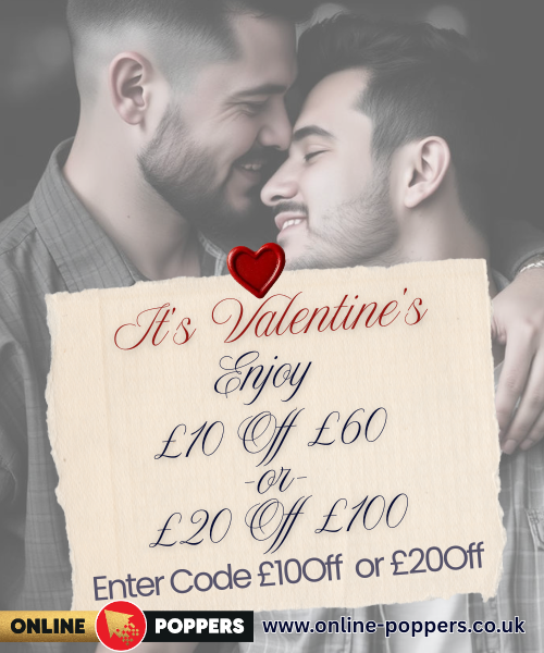 Celebrate Valentine's with Online Poppers! 🎉
Get £10 off when you spend £60 or save £20 when you spend £100 this weekend.
Don't miss out on these sweet deals! 💝
Follow the Link - Use code £10Off or £20Off
bit.ly/O-P-U-K