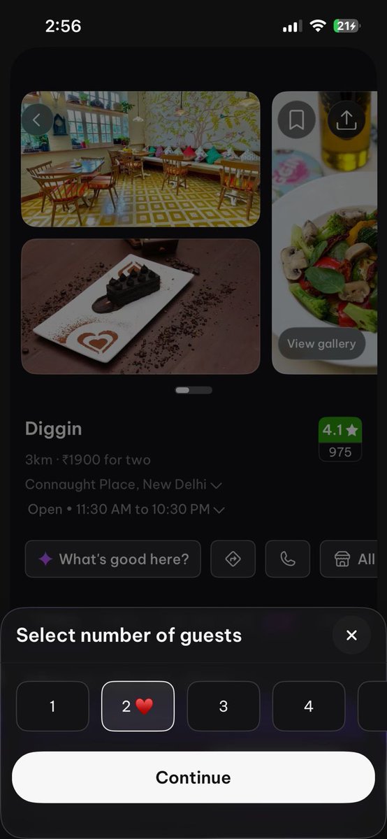 snskritinaruka's tweet image. was booking a table for 2 on #district and noticed they’ve added a small ❤️ next to it for valentine’s.
such a tiny detail but it made the whole thing feel so wholesome 😭🤍