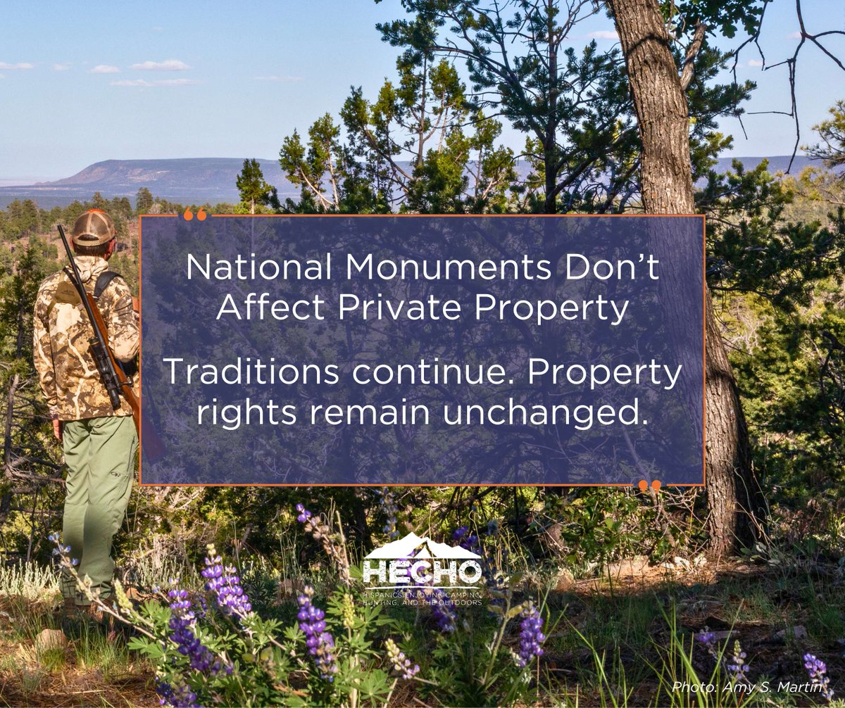 Baaj Nwaajo I’tah Kukveni was designated to help protect culturally &amp; ecologically important federal public lands. Private landowners’ rights remain intact, &amp; traditional uses like hunting &amp; grazing continue where they were already allowed. 🌄