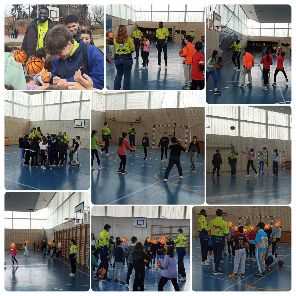 Obila_com's tweet photo. 🏫Vuelta al COLE
📍@Ceip_Pradillo 

🏀Gracias a los jugadores del 1º equipo, incluidos Cantera @Obila_com 
#vamosóbila 

😃Compartimos la mañana con los chicos y chicas del Cole, nos llevamos su energía y les invitamos a animarnos el Sábado💪🏻
@OrnuaIngEurope 
#CompromisoÓbila https://t.co/kvjurMPejD