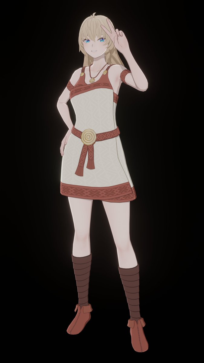 Wustinian1117's tweet photo. bronze age anime girl #3DModels #anime_style #blender https://t.co/9YMwu4BwKB