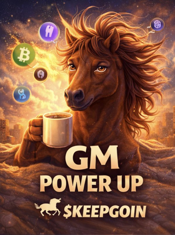 GM! I hope everyone is up and ready to grind 😎 $keepgoin