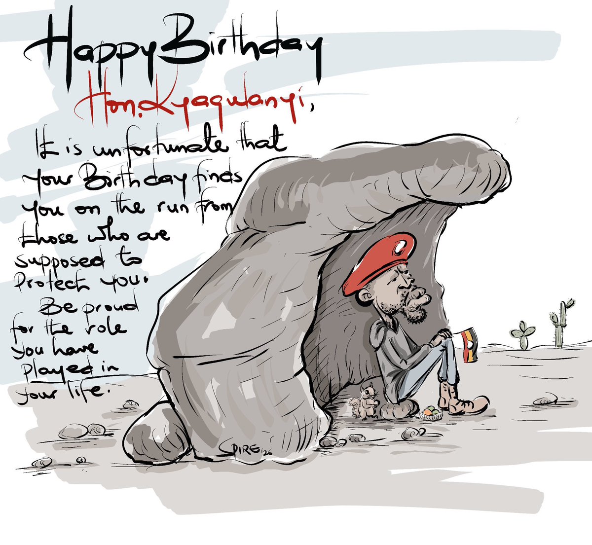 Happy birthday wishes MR PRESIDENT <a href="/HEBobiwine/">BOBI WINE</a> 
#BobiWineAt44