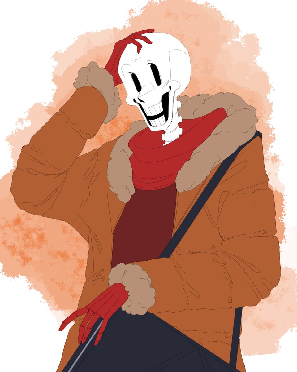 Simple sketch of Papyrus’s winter outfit❄️
Love this college drop out haha
#papyrus #undertale #deltarune