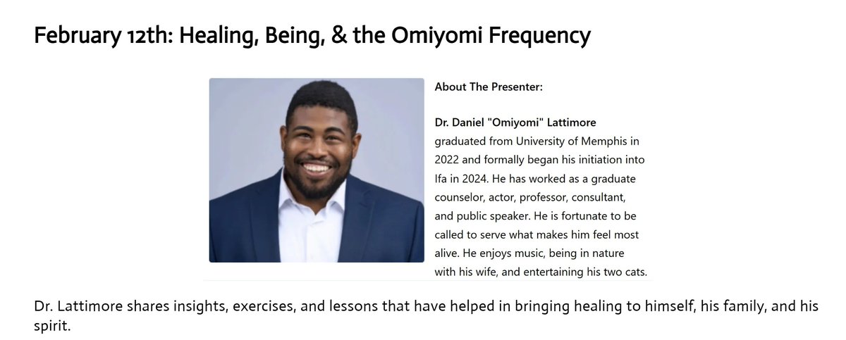 siftmedia215's tweet image. 28 Days of Blackness Online Workshop/Lectures continues... Tonight (2/12/26 at 7:30pm EST) HEALING, BEING &amp;amp; THE OMIYOMI FREQUENCY - siftmedia215.org/28-days-of-bla…

#virtualworkshop #mindbodyspirit