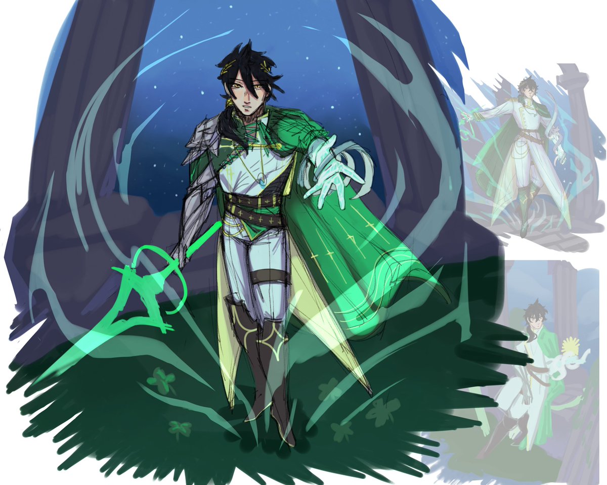 ReveraArt228's tweet image. Wip Yuno x HSR
I also have a concept for Asta and Noelle, but that's later &amp;gt;:)

#BlackClover #Yuno