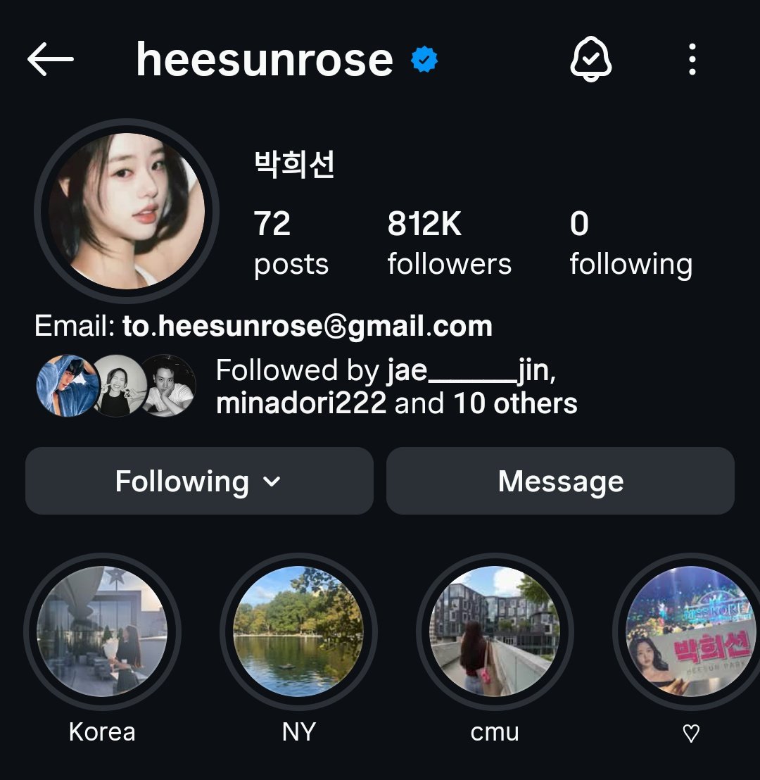 haeppyshe's tweet photo. heesunrose has now surpassed 800k instagram followers! 🥳👏🏻

heesun has gained 100k followers within 10 hours 🔥
→ https://t.co/qudvrCNwAP

#singlesinferno5 #솔로지옥5 https://t.co/WkVPPHMYY6