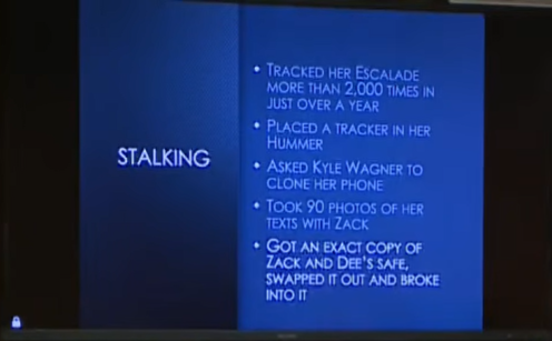 cathyrusson's tweet photo. Slide about the stalking:
#DaleWarner https://t.co/whE3mHp3Zn