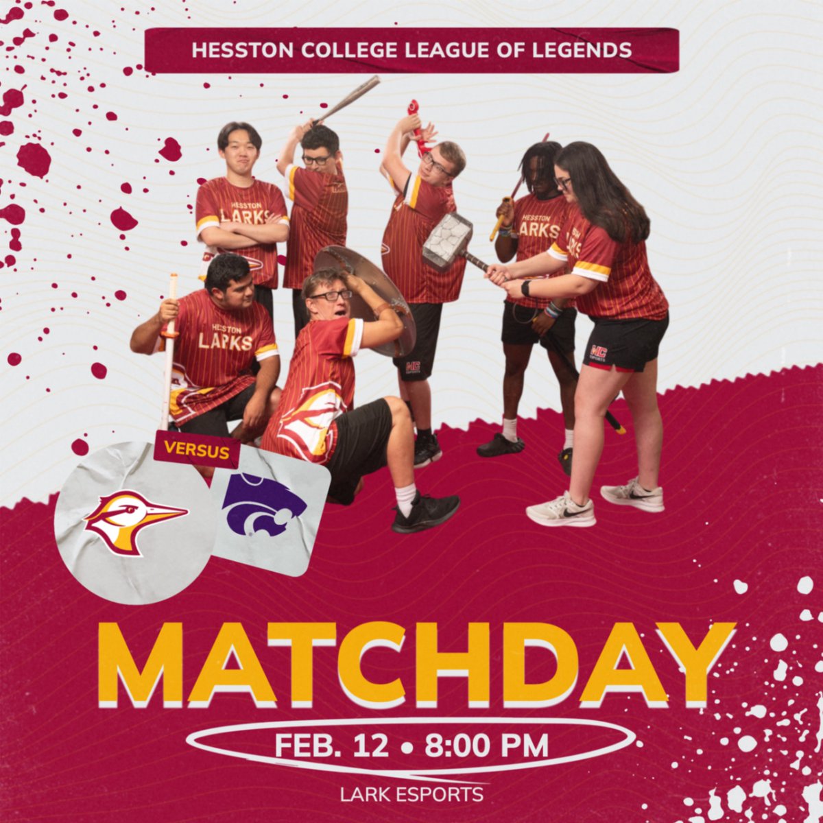 GoLarks's tweet image. The Lark League of Legends team will face Kansas State University tonight at 8:00 PM! 

Stream the match live at twitch.tv/larksesports