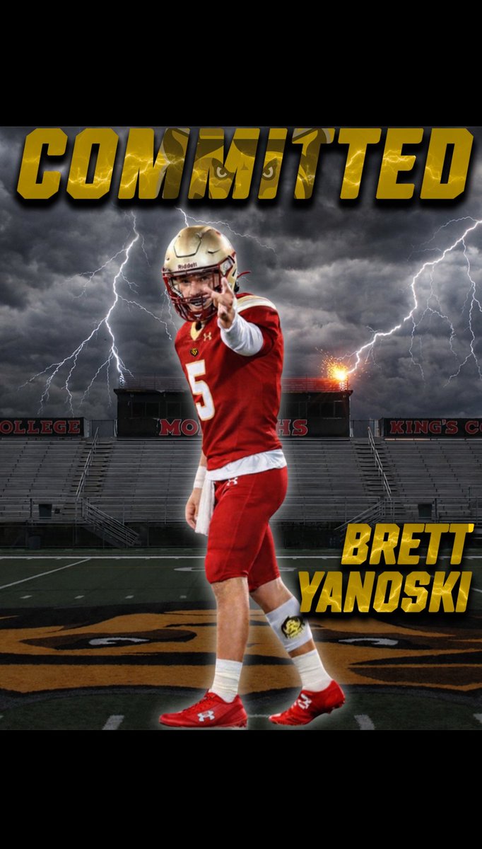 YanoskiBrett's tweet photo. Proud to announce I will be furthering my academic and athletic career at Kings college! Thank you to my family, friends, coaches, and teammates for always being there for me. Also big thank you to @CoachCebrosky and @Coach_Bakanas.  Go Monarchs!🦁. 
@CoachYanoski https://t.co/RZq5A3ocjb