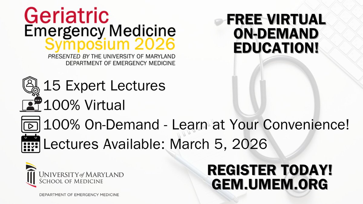 U of Maryland Emergency Med tweet media