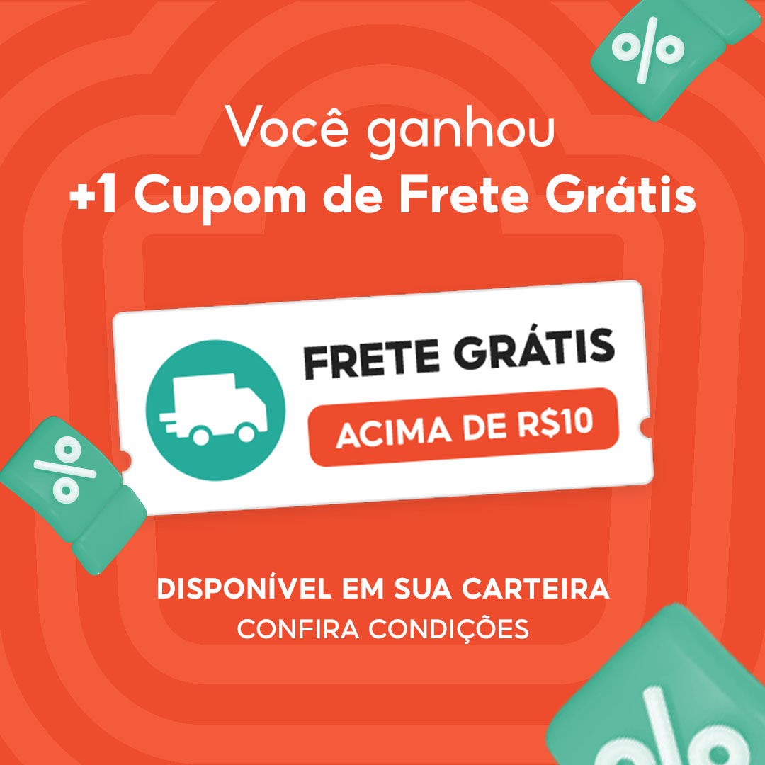 Quem aí quer frete grátis? 🚚💥 Então corre pro app agora e bora esvaziar o carrinho! 🛒👇 shp.ee/69cwC6N