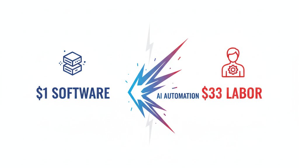 ConvexityLens's tweet photo. AI didn’t “disrupt SaaS.”

It repriced labor.

For every $1 spent on software,
$33 was spent on headcount.
AI attacks the $33.

That’s where the shift begins. https://t.co/yVNYtmwK4d