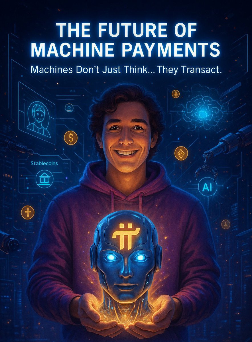 fanlujun2247's tweet photo. 🚀机器支付的未来

机器并不会思考……
他们进行交易。 🤖💳

借助区块链技术，设备可以安全地发送和接收价值——
自主、即时、无国界。

欢迎来到机器对机器经济时代。

#PiNetwork #MachinePayments #Web3 #Blockchain #AI #FutureEconomy https://t.co/1hBuMHAaF2