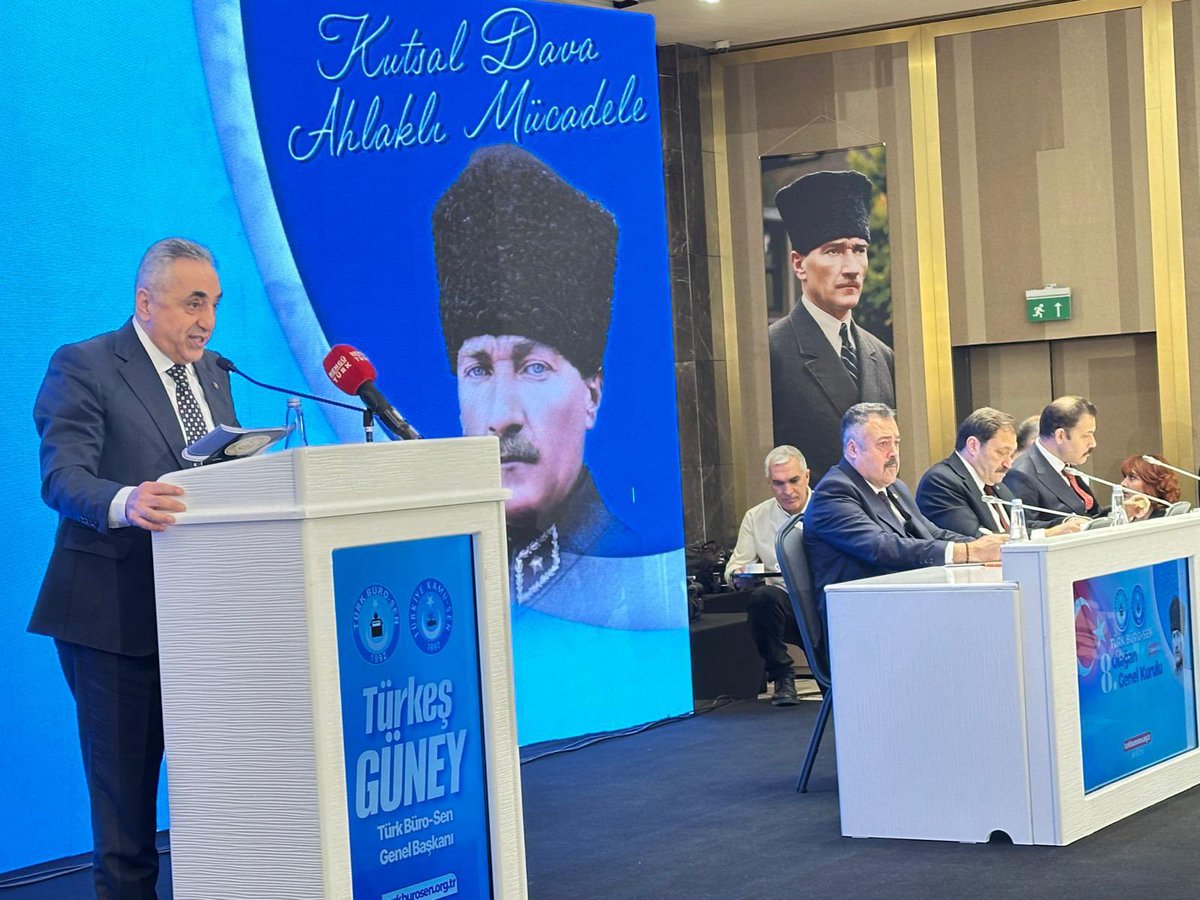TalipGeylan06's tweet photo. HAYIRLI OLSUN!
Türk Büro Sen 8. Olağan Genel Kurulu’nda yeniden genel başkanlığa seçilen Türkeş Güney başkanımı  ve yönetim kurulunda sorumluluk üstlenen arkadaşlarımızı tebrik ediyorum.
Rabbim hayırlı hizmetlere vesile kılsın. https://t.co/A5d2FkWKh3